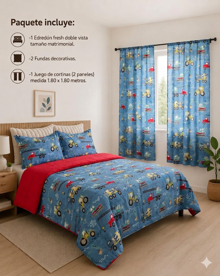 EDREDÓN MATRIMONIAL 'Paquete verano'
