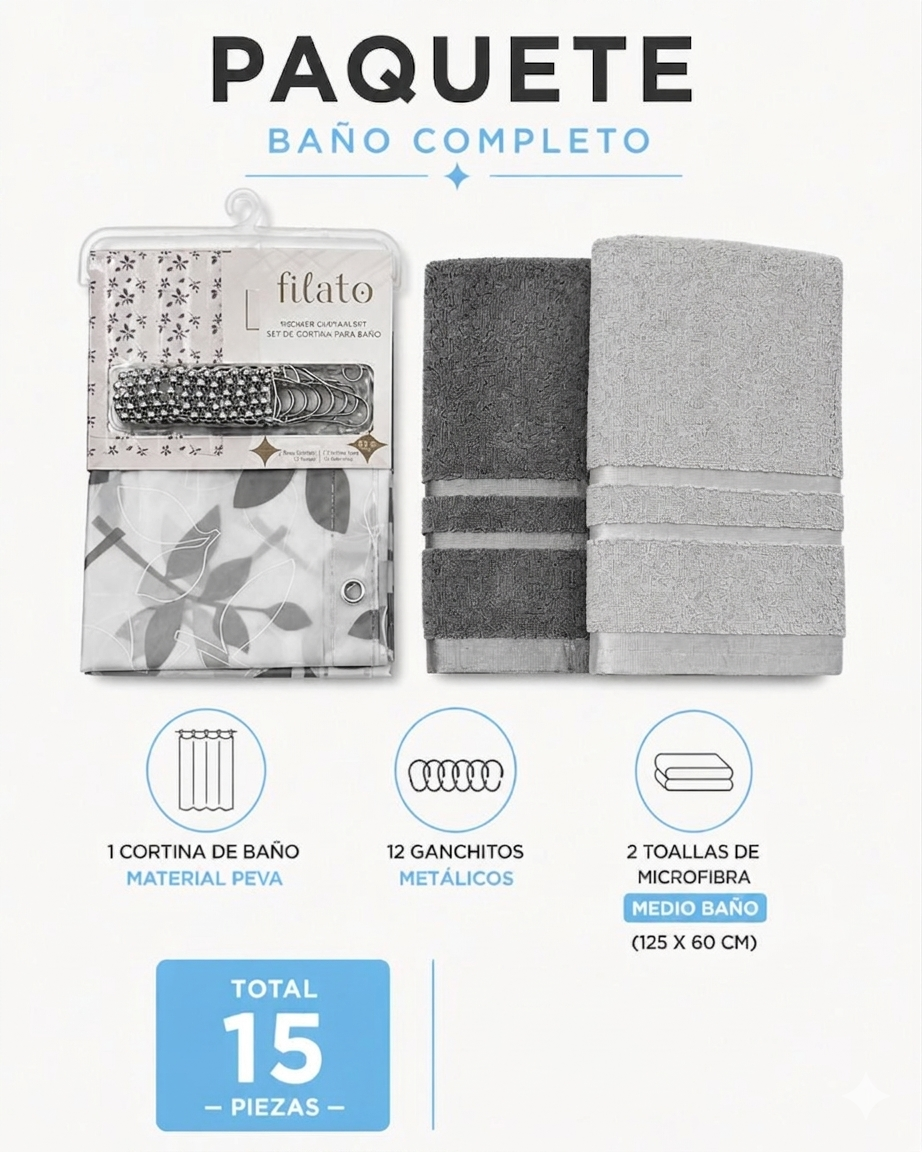 PAQUETE BAÑO COMPLETO