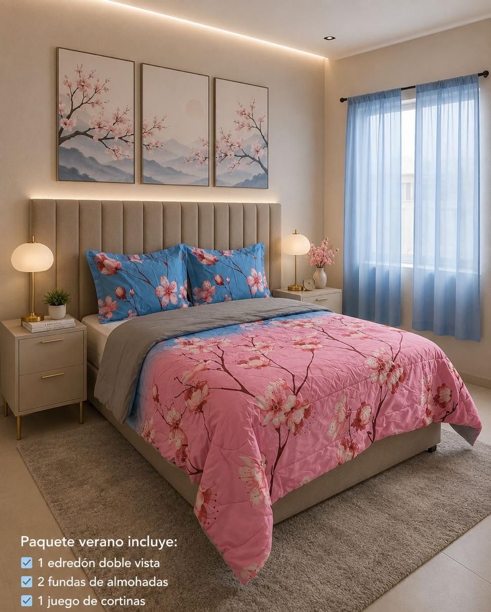 EDREDÓN MATRIMONIAL 'Paquete verano'